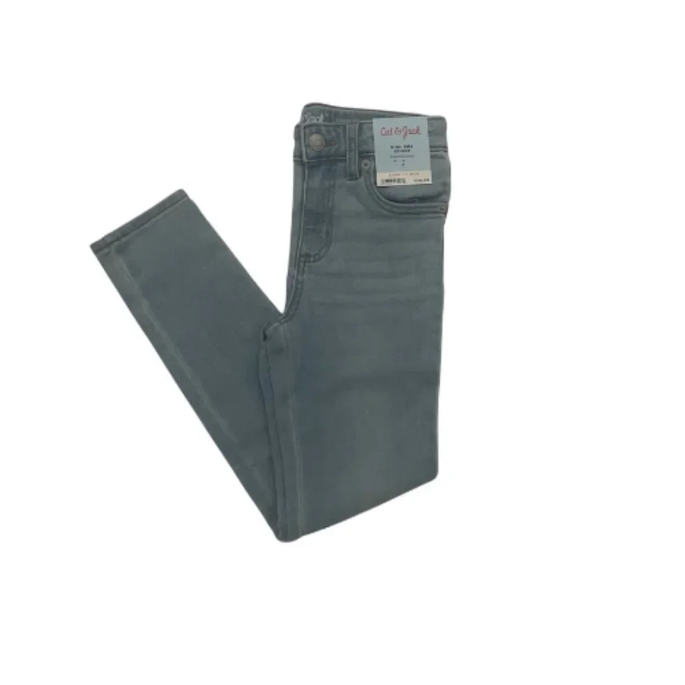 Cat & Jack Skinny High-Rise Adjustable Waist Stretch Girl's Size 8 *New*